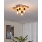 HALKIN Φωτιστικό Οροφής EGLO 43798 μαύρο ξύλινο L40cm HALKIN Φωτιστικό Οροφής EGLO 43798 μαύρο ξύλινο L40cm