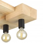 HALKIN Φωτιστικό Οροφής EGLO 43798 μαύρο ξύλινο L40cm HALKIN Φωτιστικό Οροφής EGLO 43798 μαύρο ξύλινο L40cm