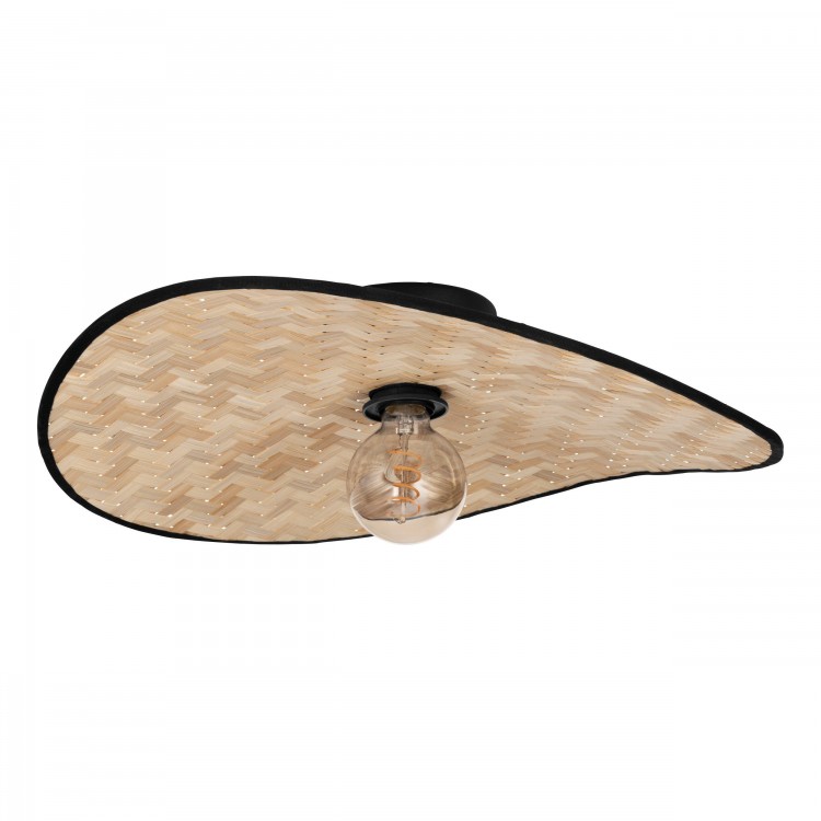 MARYWELL Φωτιστικό Οροφής EGLO 44043 ψάθα μαύρο Ø50cm MARYWELL Φωτιστικό Οροφής EGLO 44043 ψάθα μαύρο Ø50cm