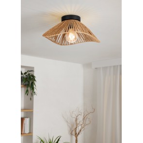 LAVISTER Φωτιστικό Οροφής EGLO 44071 μπεζ μαύρο Ø39cm