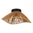 LAVISTER Φωτιστικό Οροφής EGLO 44071 μπεζ μαύρο Ø39cm