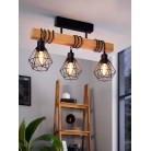 TOWNSHEND 5 Φωτιστικό Οροφής EGLO 44074 μαύρο ξύλινο L55cm TOWNSHEND 5 Φωτιστικό Οροφής EGLO 44074 μαύρο ξύλινο L55cm