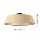 MARFORD Φωτιστικό Οροφής EGLO 44095 φυσικό ξύλινο Ø50cm MARFORD Φωτιστικό Οροφής EGLO 44095 φυσικό ξύλινο Ø50cm