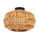 SHELDON Φωτιστικό Οροφής EGLO 44142 μπεζ μαύρο Ø38cm SHELDON Φωτιστικό Οροφής EGLO 44142 μπεζ μαύρο Ø38cm