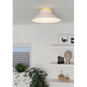 MOHARRAS Φωτιστικό Οροφής EGLO 900736 μπεζ ξύλινο Ø40cm