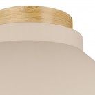 MOHARRAS Φωτιστικό Οροφής EGLO 900736 μπεζ ξύλινο Ø40cm