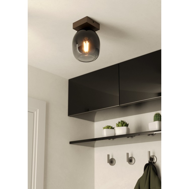 FILAGO Φωτιστικό Οροφής EGLO 900825 φιμέ ξύλινο Ø14,5cm FILAGO Φωτιστικό Οροφής EGLO 900825 φιμέ ξύλινο Ø14,5cm