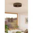 DUAIA Φωτιστικό Οροφής EGLO 901745 γκρι ξύλινο χρυσό Ø42cm DUAIA Φωτιστικό Οροφής EGLO 901745 γκρι ξύλινο χρυσό Ø42cm