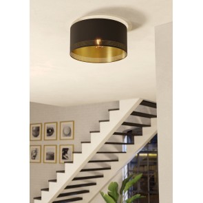 ESTEPERRA Φωτιστικό Οροφής EGLO 99272 μαύρο χρυσό Ø47,5cm