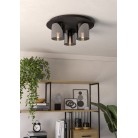 GOROSIBA 1 Φωτιστικό Οροφής EGLO 99631 γκρι γυάλινο Ø14,5cm GOROSIBA 1 Φωτιστικό Οροφής EGLO 99631 γκρι γυάλινο Ø14,5cm