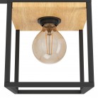LIBERTAD 1 Φωτιστικό Οροφής EGLO 99856 μαύρο ξύλινο L86cm LIBERTAD 1 Φωτιστικό Οροφής EGLO 99856 μαύρο ξύλινο L86cm