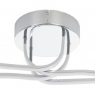 RONCADE Φωτιστικό Οροφής LED EGLO 31996 τετράφωτο ασημί L108,5cm
