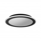 MACCHIONI Φωτιστικό Οροφής LED EGLO 901238 μαύρο τηλεχειριστήριο Ø38cm