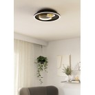 TIRIOLO Φωτιστικό Οροφής LED EGLO 901244 μαύρο χρυσό Ø38cm