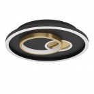 TIRIOLO Φωτιστικό Οροφής LED EGLO 901244 μαύρο χρυσό Ø38cm