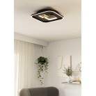 TIRIOLO Φωτιστικό Οροφής LED EGLO 901245 μαύρο χρυσό L38cm