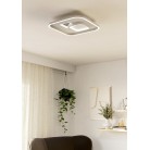 TIRIOLO Φωτιστικό Οροφής LED EGLO 901247 λευκό ασημί L38cm