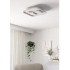 TIRIOLO Φωτιστικό Οροφής LED EGLO 901247 λευκό ασημί L38cm
