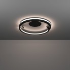 MEZZOMONTE Φωτιστικό Οροφής LED EGLO 901821 μαύρο τηλεχειριστήριο Ø48cm