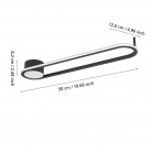 COLLECORVINO Φωτιστικό Οροφής LED EGLO 902151 μαύρο L50cm COLLECORVINO Φωτιστικό Οροφής LED EGLO 902151 μαύρο L50cm