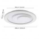 PALAGIANO1 Φωτιστικό Οροφής LED EGLO 32052 λευκό Ø38cm PALAGIANO1 Φωτιστικό Οροφής LED EGLO 32052 λευκό Ø38cm
