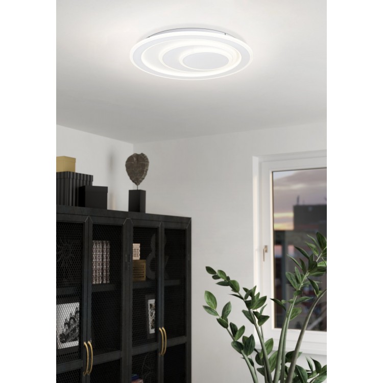PALAGIANO1 Φωτιστικό Οροφής LED EGLO 32053 λευκό Ø48cm