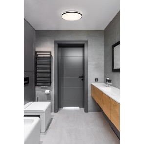 PINETTO Φωτιστικό Οροφής LED EGLO 900366 μαύρο Ø34cm IP44
