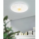 NIEVES1 Φωτιστικό Οροφής LED EGLO 900498 λευκό χρυσό Ø31cm NIEVES1 Φωτιστικό Οροφής LED EGLO 900498 λευκό χρυσό Ø31cm