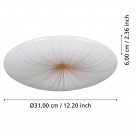 NIEVES1 Φωτιστικό Οροφής LED EGLO 900498 λευκό χρυσό Ø31cm NIEVES1 Φωτιστικό Οροφής LED EGLO 900498 λευκό χρυσό Ø31cm