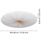 NIEVES1 Φωτιστικό Οροφής LED EGLO 900499 λευκό χρυσό Ø41cm