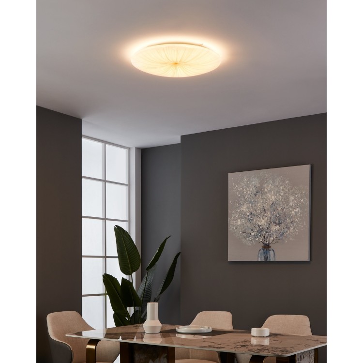 NIEVES1 Φωτιστικό Οροφής LED EGLO 900501 λευκό χρυσό Ø51cm