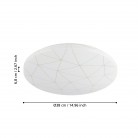 RENDE Φωτιστικό Οροφής LED EGLO 900612 λευκό χρυσό Ø38cm RENDE Φωτιστικό Οροφής LED EGLO 900612 λευκό χρυσό Ø38cm