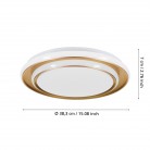 MOSCHETTA Φωτιστικό Οροφής LED EGLO 902044 χρυσό Ø40cm MOSCHETTA Φωτιστικό Οροφής LED EGLO 902044 χρυσό Ø40cm