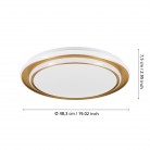 MOSCHETTA Φωτιστικό Οροφής LED EGLO 902045 χρυσό Ø49cm MOSCHETTA Φωτιστικό Οροφής LED EGLO 902045 χρυσό Ø49cm