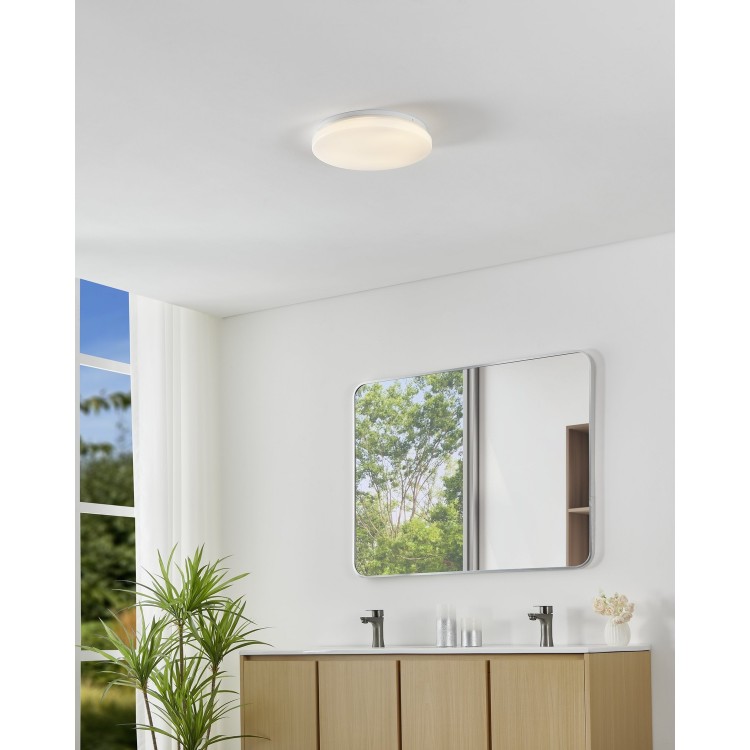 FRANIA Φωτιστικό Οροφής LED EGLO 902075 λευκό Ø31cm IP44 FRANIA Φωτιστικό Οροφής LED EGLO 902075 λευκό Ø31cm IP44