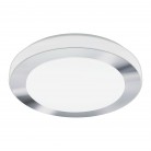 CAPRI Φωτιστικό Οροφής LED EGLO 95283 ασημί Ø38,5cm IP44