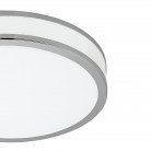 PALERMO2 Φωτιστικό Οροφής LED EGLO 95682 ασημί λευκό Ø28cm PALERMO2 Φωτιστικό Οροφής LED EGLO 95682 ασημί λευκό Ø28cm
