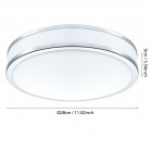 PALERMO2 Φωτιστικό Οροφής LED EGLO 95682 ασημί λευκό Ø28cm PALERMO2 Φωτιστικό Οροφής LED EGLO 95682 ασημί λευκό Ø28cm