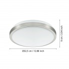 COMPETA1 Φωτιστικό Οροφής LED EGLO 96033 ασημί λευκό Ø32,5cm COMPETA1 Φωτιστικό Οροφής LED EGLO 96033 ασημί λευκό Ø32,5cm