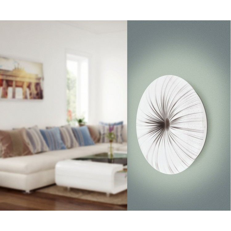 NIEVES1 Φωτιστικό Οροφής LED EGLO 98325 λευκό ασημί Ø41cm