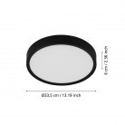 MUSURITA Φωτιστικό Οροφής LED EGLO 98603 μαύρο Ø34cm MUSURITA Φωτιστικό Οροφής LED EGLO 98603 μαύρο Ø34cm