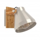 CAWTON Φωτιστικό Σποτ EGLO 43948 μέταλλο ξύλο H19,5cm FSC