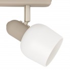 CORATO Φωτιστικό Σποτ EGLO 900716 τρίφωτο μπεζ γυαλί L52cm