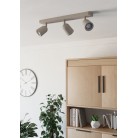CAMALDOLI Φωτιστικό Σποτ EGLO 902345 τρίφωτο μπεζ L52cm