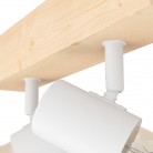 TOWNSHEND 3 Φωτιστικό Σποτ EGLO 99483 δίφωτο λευκό ξύλο L30cm FSC