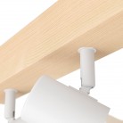 TOWNSHEND 3 Φωτιστικό Σποτ EGLO 99484 τρίφωτο λευκό ξύλο L48cm FSC