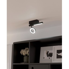 CARDILLIO 2 Φωτιστικό Σποτ LED EGLO 900513 μαύρο H16,5cm