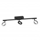 CARDILLIO 2 Φωτιστικό Σποτ 3xLED EGLO 900515 μαύρο L38,5cm
