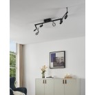 CARDILLIO 1 Φωτιστικό Σποτ 6xLED EGLO 900839 μαύρο L38,5cm