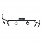 CARDILLIO 1 Φωτιστικό Σποτ 6xLED EGLO 900839 μαύρο L38,5cm